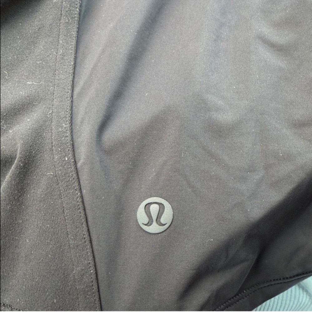 Lululemon Nulu and Mesh-Back Shelf-Bra Yoga Tank Top Black size 8 Like New - Picture 10 of 11